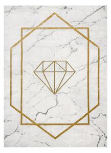 Koberec EMERALD výhradní 1019 glamour, stylový diamant, mramor krém / velikost 80x150 cm | krásné koberce cz
