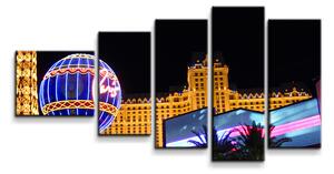 Sablio Obraz - 5-dílný Las Vegas 3 - 100x60 cm