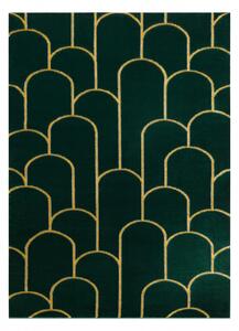 Koberec EMERALD výhradní 1021 glamour, stylový art deco, lahvově zel velikost 80x150 cm | krásné koberce cz