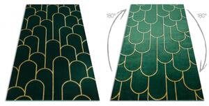 Koberec EMERALD výhradní 1021 glamour, stylový art deco, lahvově zel velikost 140x190 cm | krásné koberce cz