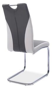 Casarredo Jídelní čalouněná židle H-342 šedá/světlá šedá