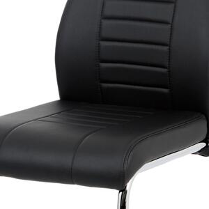Autronic HC-955 BK - Jídelní židle, černá koženka / chrom