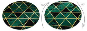 Koberec kulatý EMERALD výhradní 1020 glamour, stylový mramor, tro velikost kruh 160 cm | krásné koberce cz