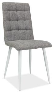 Casarredo Jídelní čalouněná židle MOTO šedá/bílá