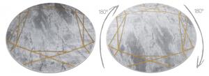 Koberec kulatý EMERALD výhradní 1022 glamour, stylový mramor, geo velikost kruh 120 cm | krásné koberce cz