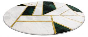 Koberec kulatý EMERALD výhradní 1015 glamour, stylový mramor, geo velikost kruh 160 cm | krásné koberce cz
