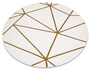 Dywany Luszczow Kusový koberec kulatý EMERALD EXCLUSIVE 1013 geometrický krém / zlato Rozměr koberce: 120 cm KRUH