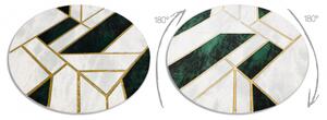 Koberec kulatý EMERALD výhradní 1015 glamour, stylový mramor, geo velikost kruh 160 cm | krásné koberce cz