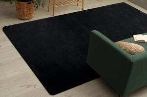 Kusový koberec pratelný POSH Shaggy, plyšový, tlustý, protiskluzový, černý velikost 120x160 cm | krásné koberce cz