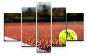 Sablio Obraz - 5-dílný Tennis - 125x90 cm