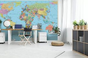 Fototapety Mapa světa, Fototapety mapy světa, u13370 : uwalls.cz