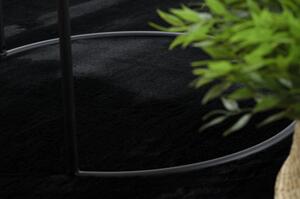 Kusový koberec pratelný POSH Shaggy, plyšový, tlustý, protiskluzový, černý velikost 80x150 cm | krásné koberce cz
