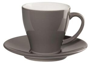 ASA Selection Šálek na kávu s podšálkem CAFFÉ TI AMO 0,25 l, šedohnědý