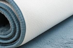 Kusový koberec pratelný POSH Shaggy, plyšový, tlustý, protiskluzový, modrý velikost 80x150 cm | krásné koberce cz