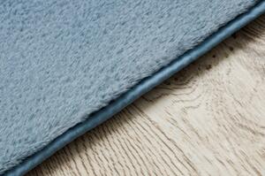 Kusový koberec pratelný POSH Shaggy, plyšový, tlustý, protiskluzový, modrý velikost 80x150 cm | krásné koberce cz