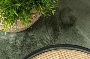 Kusový koberec pratelný POSH Shaggy, plyšový, tlustý, protiskluzový, zelená velikost 80x150 cm | krásné koberce cz