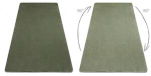 Kusový koberec pratelný POSH Shaggy, plyšový, tlustý, protiskluzový, zelená velikost 80x150 cm | krásné koberce cz