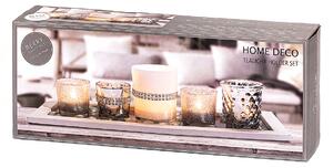 Sada svícnů na čajové svíčky Mendavia 6 ks, 37 x 14 cm