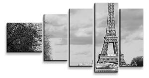 Sablio Obraz - 5-dílný Eiffelova věž 5 - 100x60 cm