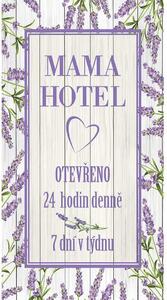 Bohemia Gifts Dekorační obraz Mama hotel, 20 x 40 cm