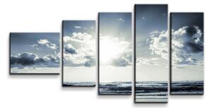 Sablio Obraz - 5-dílný Pohled na moře - 100x60 cm