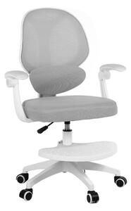 Dětská otočná židle Neoseat JUNI 009 s podnoží — látka, šedá