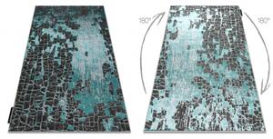 Moderní koberec DE LUXE 2079 vintage Strukturální, zelená / antracit velikost 120x170 cm | krásné koberce cz