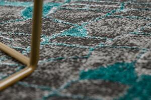 Moderní koberec DE LUXE 2079 vintage Strukturální, zelená / antracit velikost 240x330 cm | krásné koberce cz