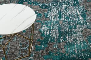 Moderní koberec DE LUXE 2079 vintage Strukturální, zelená / antracit velikost 140x190 cm | krásné koberce cz