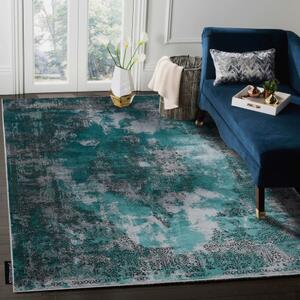 Moderní koberec DE LUXE 6754 Abstrakce Strukturální, zelená / šedá velikost 120x170 cm | krásné koberce cz