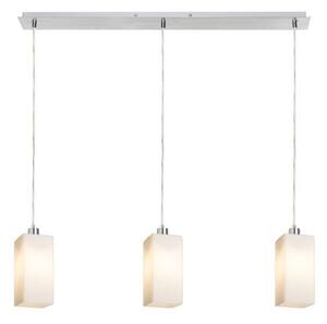 LIZ III 80 závěsná opálové sklo/chrom 230V E27 3x11W - RED - DESIGN RENDL