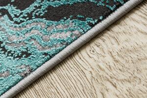 Moderní koberec DE LUXE 622 Abstrakce Strukturální, zelená / ant velikost 200x290 cm | krásné koberce cz
