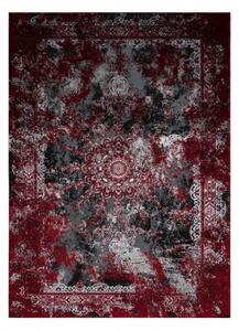 Moderní koberec VINCI 1407 Růžice vintage Strukturální červený / an velikost 120x170 cm | krásné koberce cz