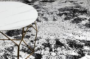 Moderní koberec VINCI 1407 Růžice vintage Strukturální slonová kost velikost 80x150 cm | krásné koberce cz
