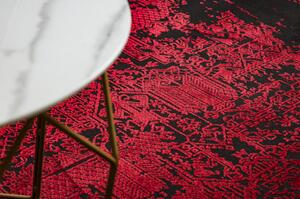 Moderní koberec VINCI 1524 Ornament vintage Strukturální červený velikost 80x150 cm | krásné koberce cz