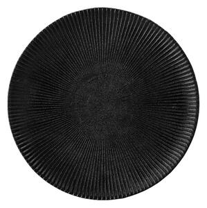 Bloomingville, Kameninový dezertní talíř Neri 23 cm | černá