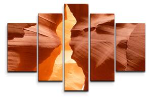 Sablio Obraz - 5-dílný Skály v poušti - 125x90 cm