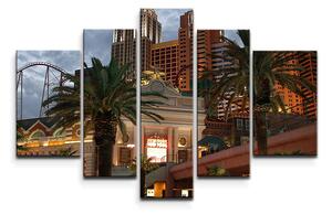 Sablio Obraz - 5-dílný Las Vegas 4 - 125x90 cm