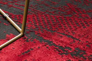 Moderní koberec VINCI 1516 Růžice vintage Strukturální červený velikost 80x150 cm | krásné koberce cz