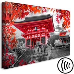 Obraz Kultura červené (1-dílný) - zenové umění v japonské architektuře