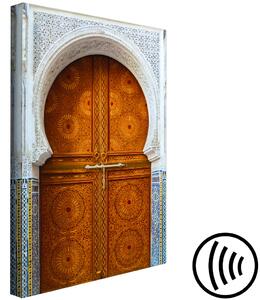 Obraz Brána do ráje (1-dílný) - dveře s ornamentální arabskou mozaikou