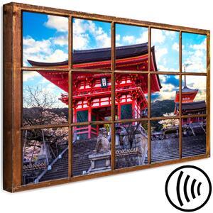 Obraz Šintoistický chrám (1-dílný) - architektura města Kyoto v Japonsku
