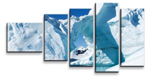 Sablio Obraz - 5-dílný Ledovce - 100x60 cm