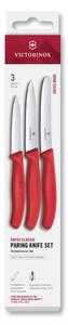 Victorinox - Sada kuchyňských nožů na zeleninu SWISS CLASSIC 3 ks červená