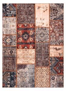 Koberec ANTIKA ancient rust, moderní patchwork, řecký omyvatelný te velikost 120x170 cm | krásné koberce cz