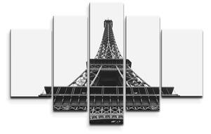 Sablio Obraz - 5-dílný Eiffel Tower 4 - 125x90 cm
