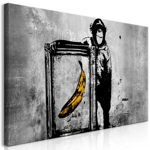 Obraz XXL Banksy: Opice s rámem II [velký formát]