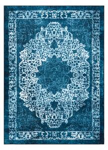 Koberec ANTIKA 123 tek, moderní ornament, omyvatelný modrý velikost 120x170 cm | krásné koberce cz