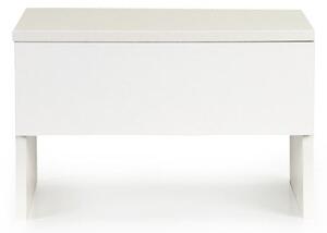 ModernHOME Noční stolek, šuplík bílá, HMBT005