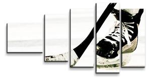 Sablio Obraz - 5-dílný Lední hokej - 100x60 cm